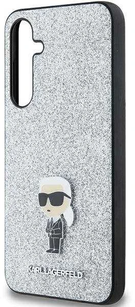 Karl Lagerfeld KLHCSA35GCNPSG A35 A356 sidabrinis kietas dėklas Fixed Glitter Ikonik Metal Pin