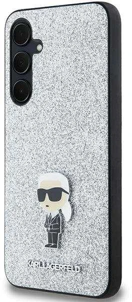 Karl Lagerfeld KLHCSA35GCNPSG A35 A356 sidabrinis kietas dėklas Fixed Glitter Ikonik Metal Pin