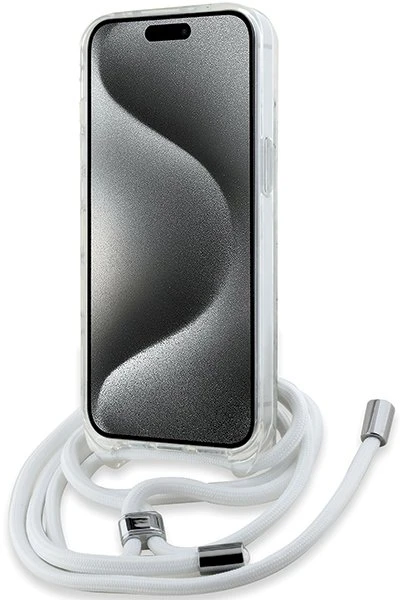 Karl Lagerfeld KLHMP13MHCCHNT Apple iPhone 13/ 14 / 15 6.1″ kietas dėklas skaidrus IML Choupette Head & Cord