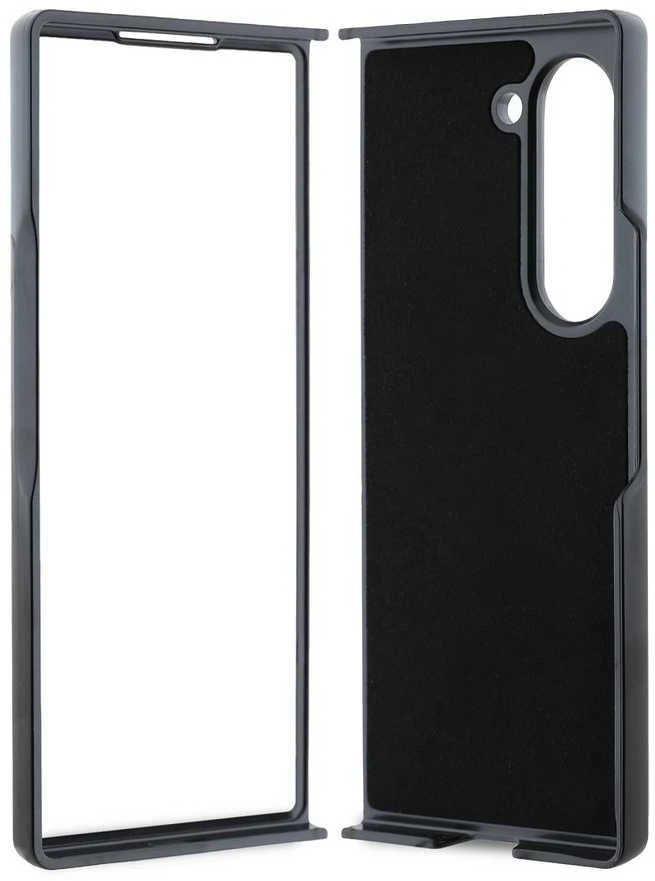 Karl Lagerfeld PU Saffiano Monogram Karl Head Samsung Galaxy Z Fold6 dėklas telefonui juodos spalvos