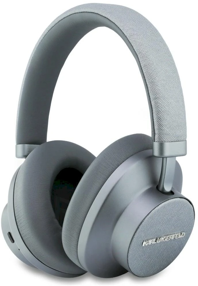 Belaidės ausinės ANC Karl Lagerfeld Saffiano Elongated KF003082 pilkas