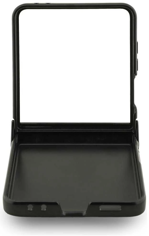 Karl Lagerfeld Saffiano Karl&Choupette Pin dėklas skirtas Samsung Galaxy Z Flip7 Juodas