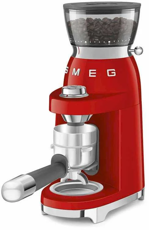 Smeg kavamalė CGF03RDEU, 15 Mahlgrade, 240g Bohnenbeh., 150W, Rot