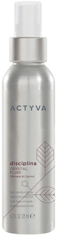 Kemon Actyva Disciplina Crystal Fluid švelnumo suteikiantis fluidas nepaklusniems plaukams, 125 ml