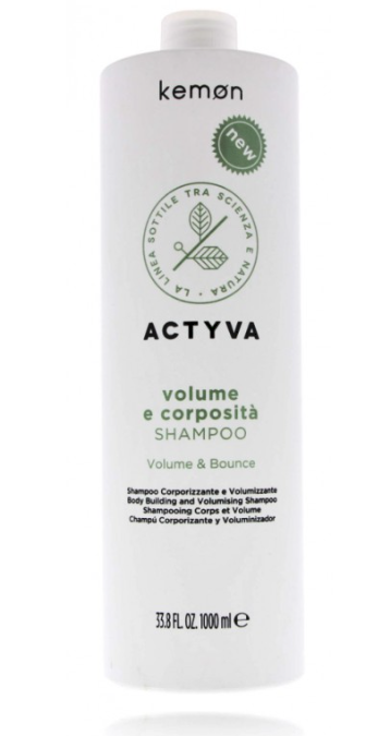 Kemon Actyva Volume & Bounce Šampūnas apimties suteikiantis šampūnas, 250 ml