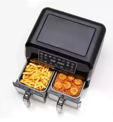 Kenwood HFM20.000MB gruzdintuvė Dviguba 8 l Atskirai stovinti 1700 W karšto oro gruzdintuvė Juodas