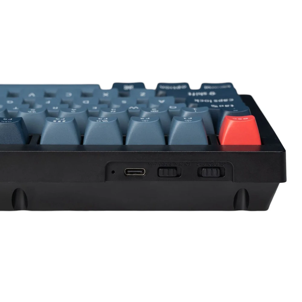 Keychron V1 Max Gateron Raudona Switch Belaidė Klaviatūra