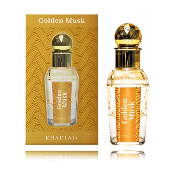 Khadlaj Golden Musk - koncentrovaný parfémovaný olej, 15 ml