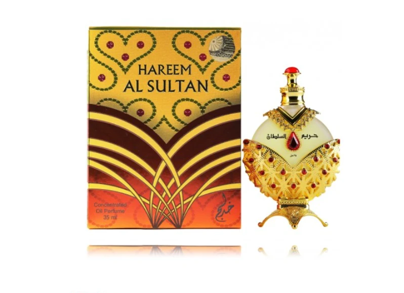 Unisex Khadlaj Hareem Sultan Gold koncentruotas kvepalų aliejus be alkoholio, 35 ml