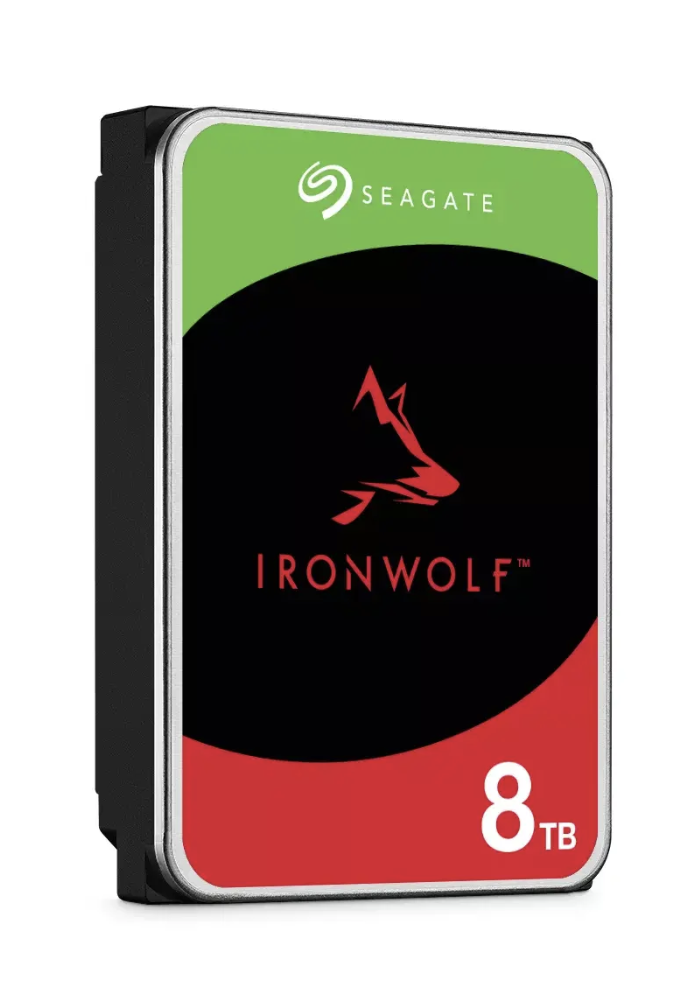 „Seagate IronWolf NAS“ kietasis diskas, SATA 6G, 7200 aps./min., 3,5 colio – 8 TB