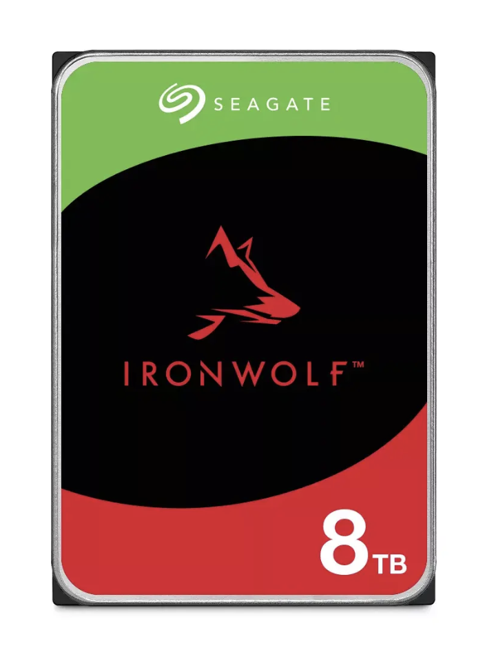 „Seagate IronWolf NAS“ kietasis diskas, SATA 6G, 7200 aps./min., 3,5 colio – 8 TB