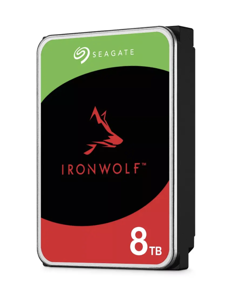 „Seagate IronWolf NAS“ kietasis diskas, SATA 6G, 7200 aps./min., 3,5 colio – 8 TB