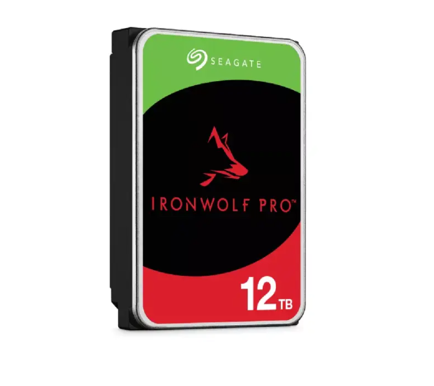 SEAGATE Ironwolf PRO Enterprise NAS HDD 12TB 7200rpm 6Gb/s SATA 256MB talpykla 8,9 cm 3,5 colio 24x7 NAS ir amp; RAID Rackmount Systeme BLK
