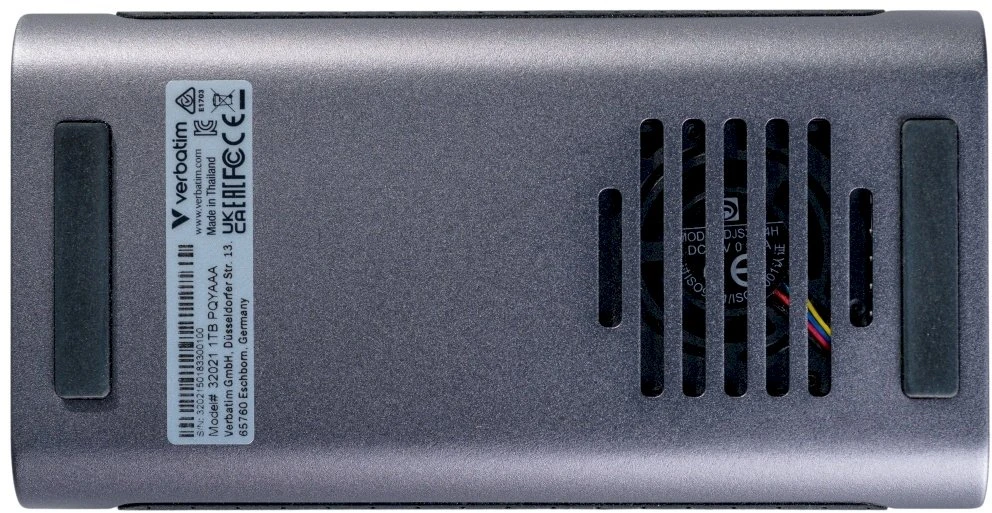 Kietasis diskas Išorinis diskas Verbatim TurboMetal SSD 1TB USB4 USB-C pilkos spalvos 32021