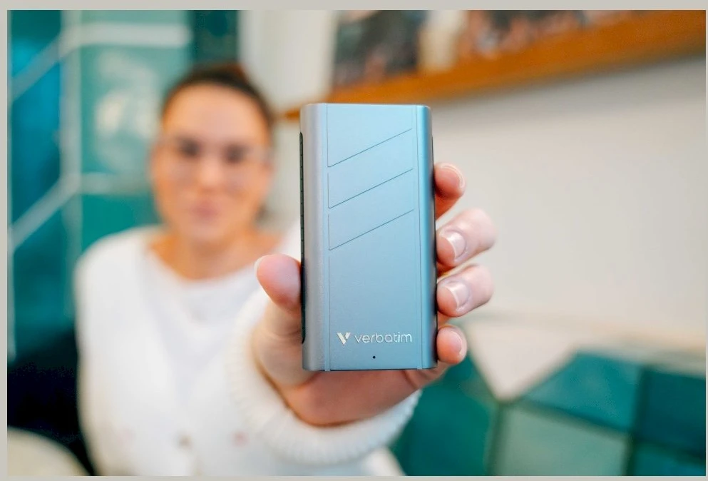 Kietasis diskas Išorinis diskas Verbatim TurboMetal SSD 2TB USB4 USB-C pilkos spalvos 32022