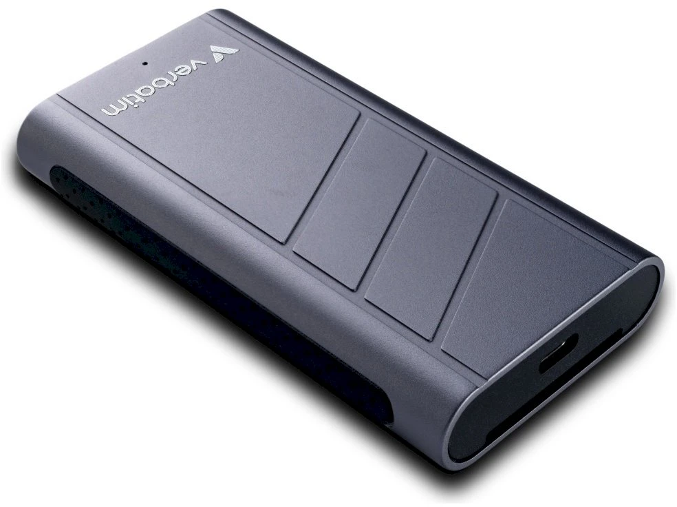 Kietasis diskas Išorinis diskas Verbatim TurboMetal SSD 2TB USB4 USB-C pilkos spalvos 32022