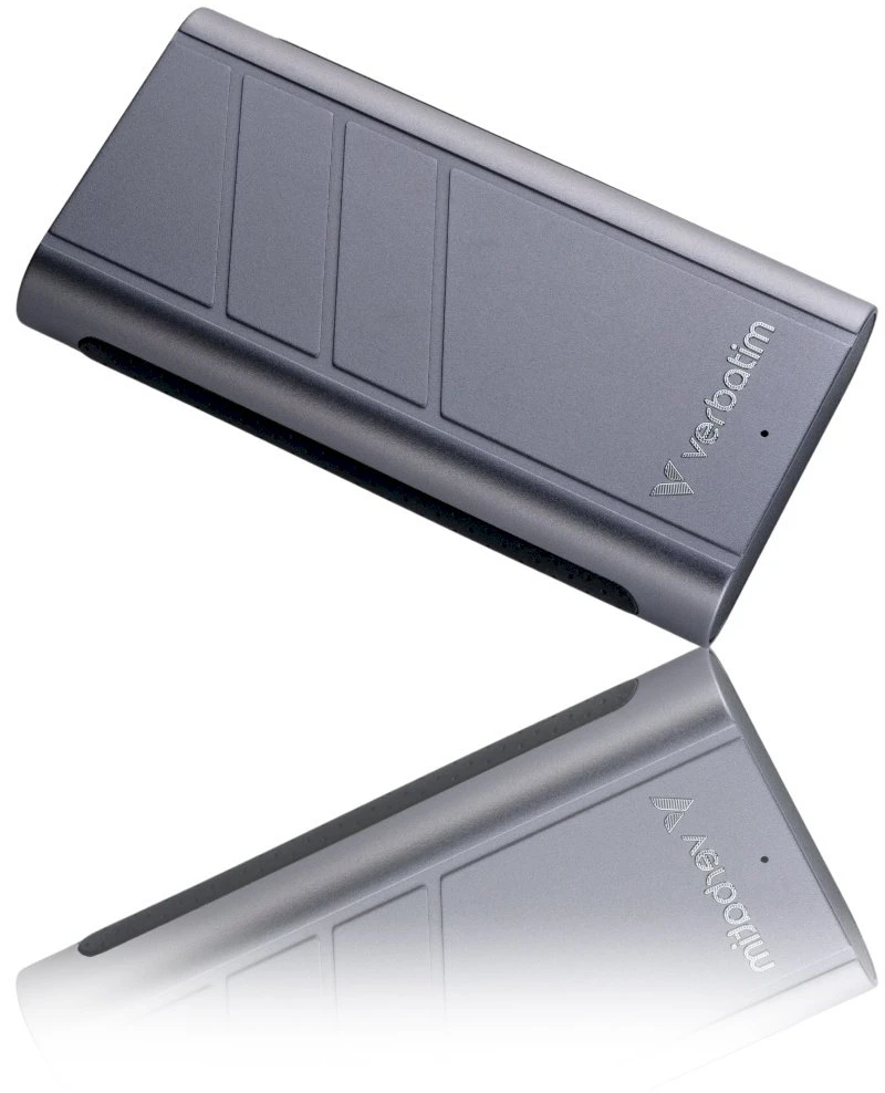 Kietasis diskas Išorinis diskas Verbatim TurboMetal SSD 2TB USB4 USB-C pilkos spalvos 32022