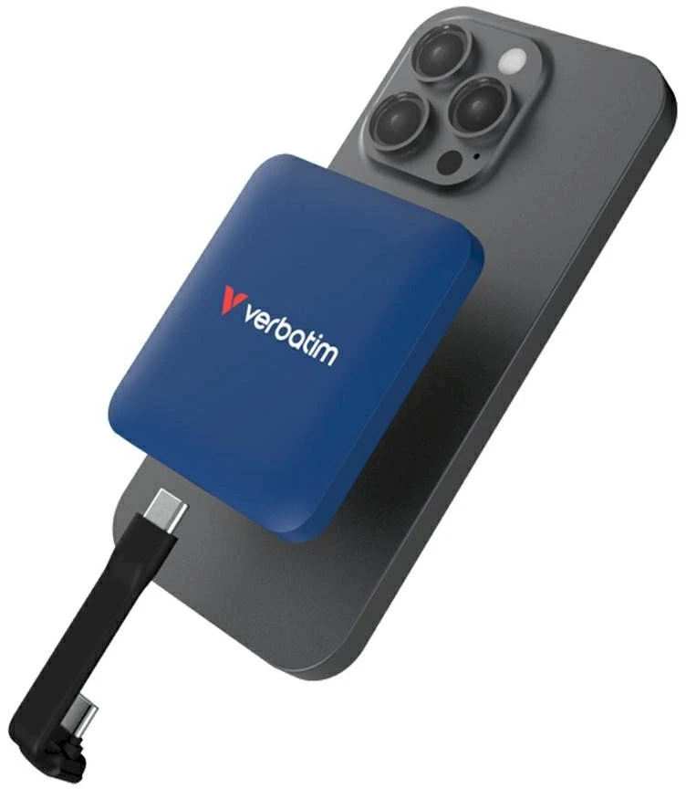 Kietasis diskas Verbatim SnapBack SSD 1TB mėlynos metalinės spalvos 32075