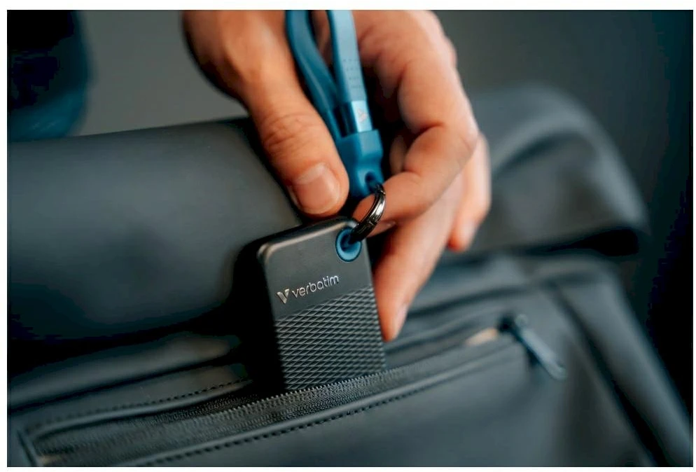Kietasis diskas Verbatim 32416 Pocket SSD External Drive 256GB USB-C 3.2 gen.2 / juodas-mėlynas