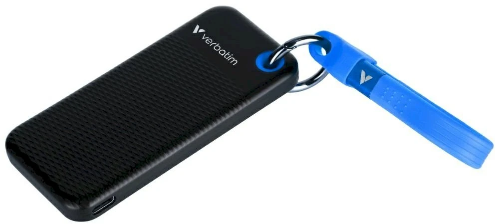 Kietasis diskas Verbatim 32416 Pocket SSD External Drive 256GB USB-C 3.2 gen.2 / juodas-mėlynas