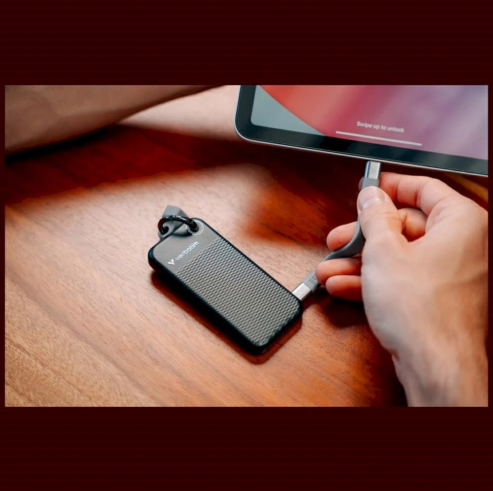 Kietasis diskas „Verbatim Pocket SSD“ 256 GB USB-C 3.2 Gen. 2 išorinis diskas 32415
