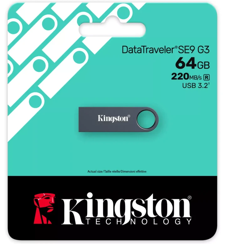 Kingston DataTraveler SE9 G3 | 64 GB | USB Type-A | Dark nickel