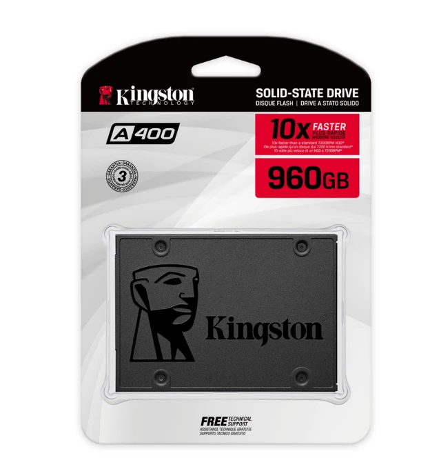 Kietasis diskas SSD KINGSTON A400/960GB/SATA 3.0/TLC/SA400S37/960G