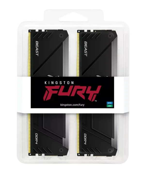 RAM Atmintis Kingston Fury 32GB 3200MT/s DDR4 CL16 DIMM (2 dalių rinkinys)