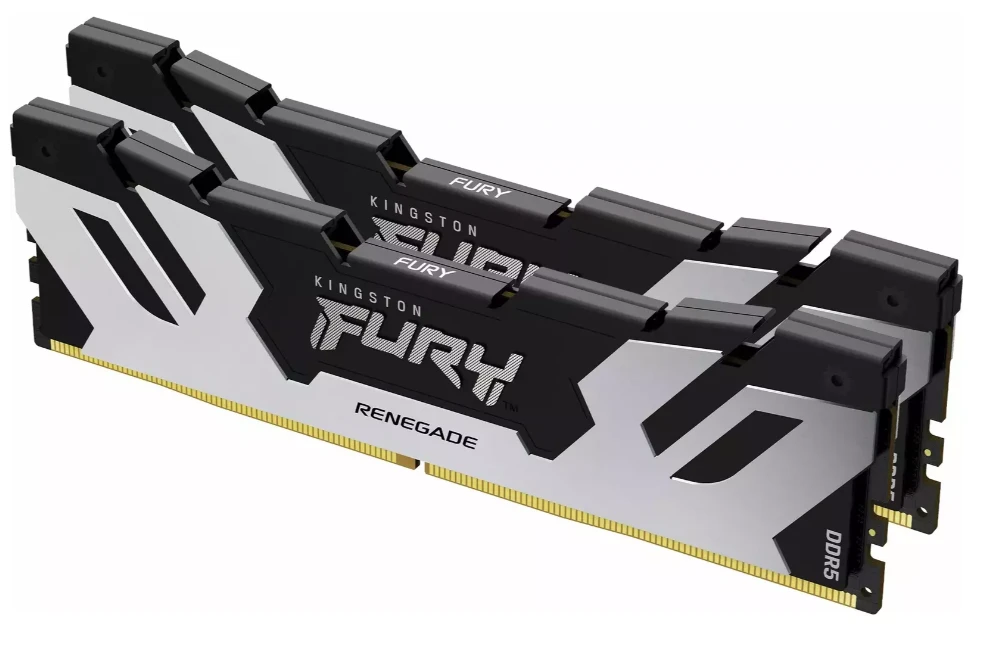 RAM KINGSTON 32GB 6400MT/s DDR5 CL32 DIMM rinkinys iš 2 FURY Renegade Sidabrinis