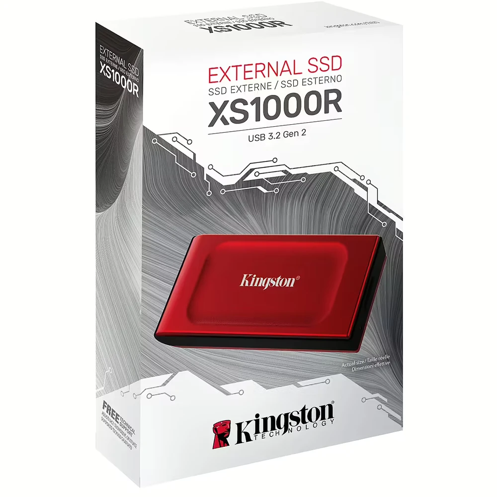 Išorinis kietasis diskas Kingston SXS1000R, 1 TB, USB 3.2 Gen 2