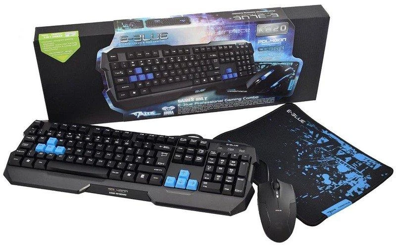 Klaviatūra E-Blue E-Mėlyna E-Mėlyna Polygon + Pad (45907)