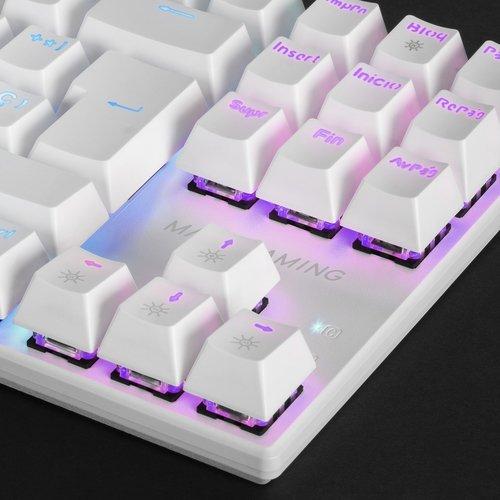 „Mars Gaming MK80“ mechaninė žaidimų klaviatūra RGB / rudas jungiklis / JAV