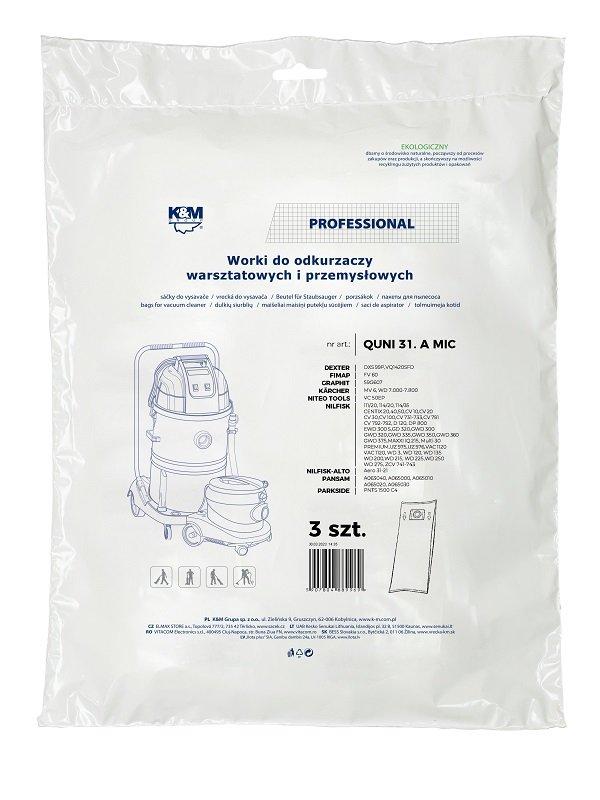 K&M KM-QUNI31.A Dust bags for vacuumcleaner KARCHER / MAKITA