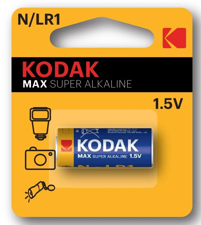 Bateria „Kodak ULTRA Alkaline N LR1“ baterija, 1 vnt.