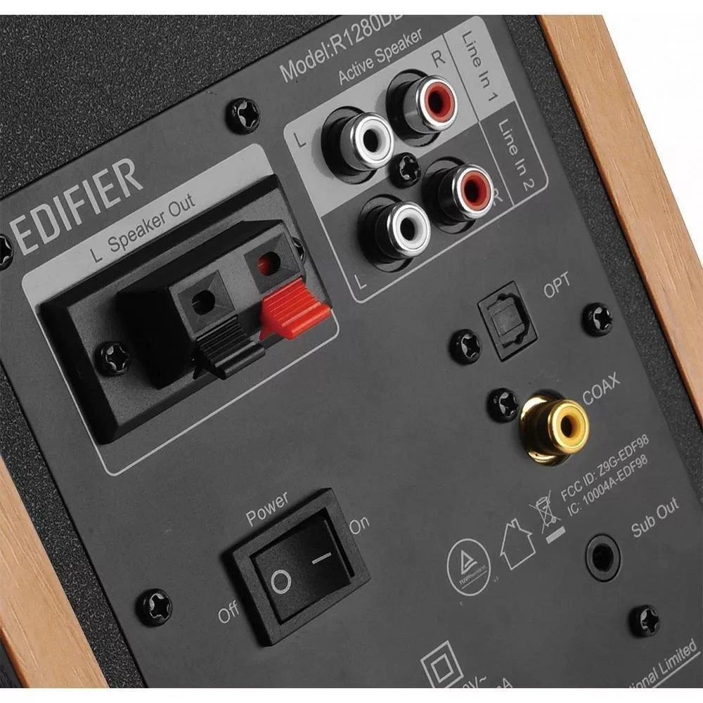 Kolonėlės Edifier R1280DBS, Rudos/Juodos spalvos
