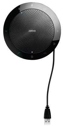 JABRA SPEAK 510 MS garsiakalbis, skirtas UC ir amp; BT USB konferencijos sprendimas 360 laipsnių mikrofono prijungimo ir atkūrimo nutildymo ir garsumo mygtukas