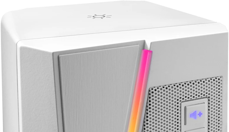 Kompiuterio kolonėlės Mars Gaming MS7W Bluetooth 5.0 stereo garsiakalbių sistema kompiuteriui 20 W / balta