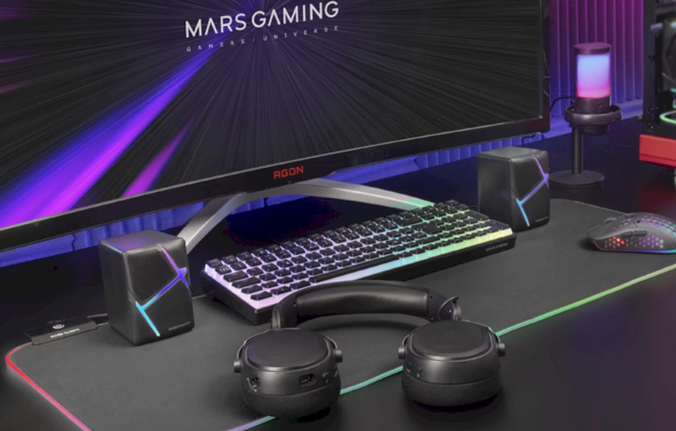 Kompiuterio kolonėlės Mars Gaming MSH Wired Loudspeakers 10W / juodas