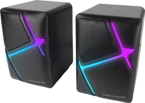 Kompiuterio kolonėlės Mars Gaming MSH Wired Loudspeakers 10W / juodas