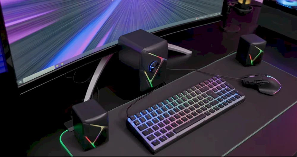 Kompiuterio kolonėlės Mars Gaming MSH21 Stereo system for PC 2.1 3D 35W / juodas