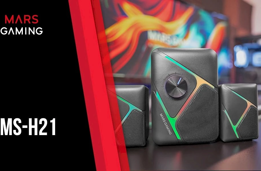 Kompiuterio kolonėlės Mars Gaming MSH21 Stereo system for PC 2.1 3D 35W / juodas