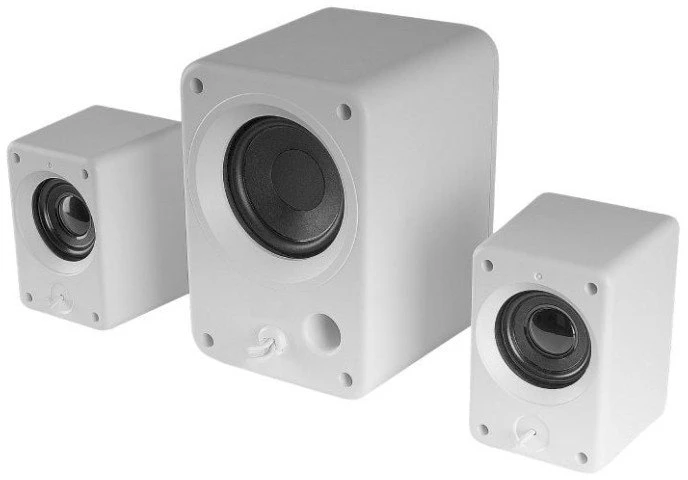 Kompiuterio kolonėlės Mars Gaming MSH21W Stereo system for PC 2.1 3D 35W / baltas