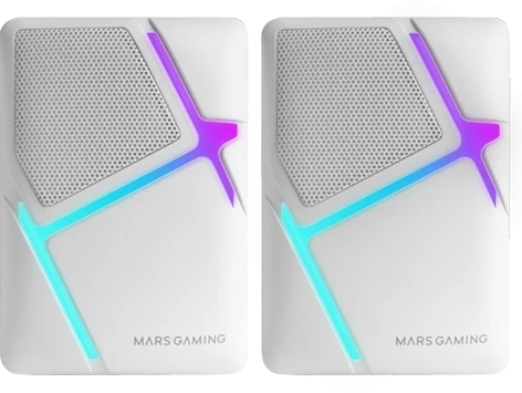 Kompiuterio kolonėlės PC garso kolonėlės Mars Gaming MSHW Balta
