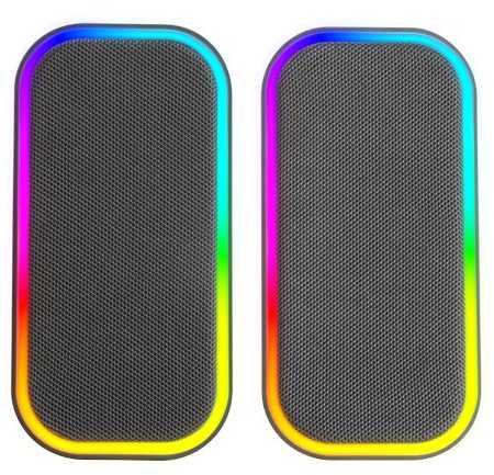 Kompiuterio kolonėlės „Mars Gaming MSOM“ USB DSP stereo garsiakalbiai kompiuteriui, 20 W / RGB / „Bluetooth 5.3“