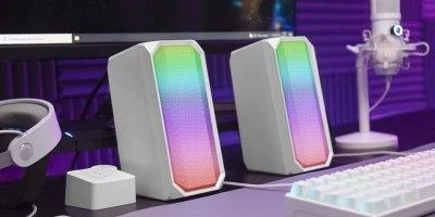 Kompiuterio kolonėlės Mars Gaming cgarsiakalbiai / 15 W / 3,5 mm garso / RGB / USB