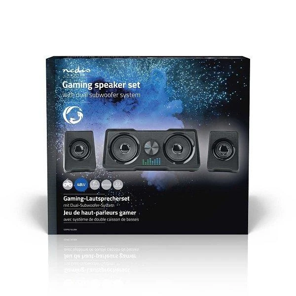 Kompiuterio kolonėlės Nedis GSPR31020BK koloninis garsiakalbis 2 krypčių garsiakalbis Juodas Wired 6 W