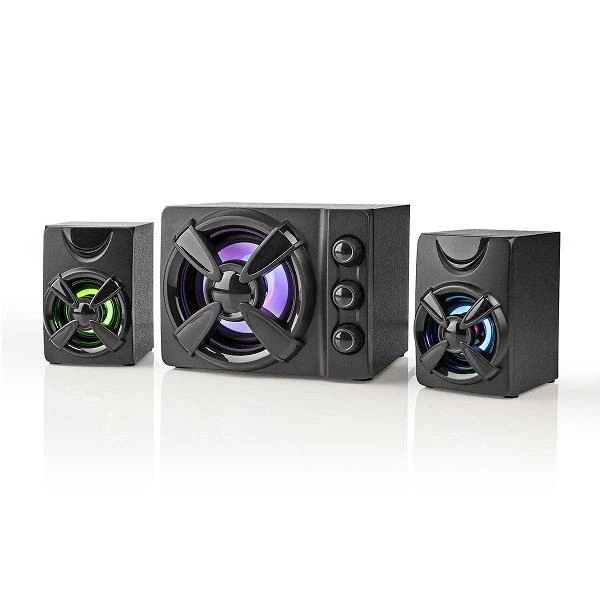 Kompiuterio kolonėlės Nedis kolonėlė Nedis GSPR31021BK 2 krypčių garsiakalbis Juodas Wired 11 W