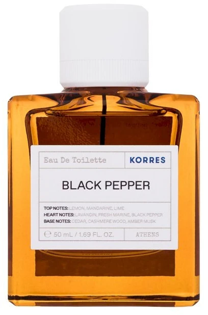 Korres Juodas Pepper EDT tualetinis vanduo Unisex, 50 ml