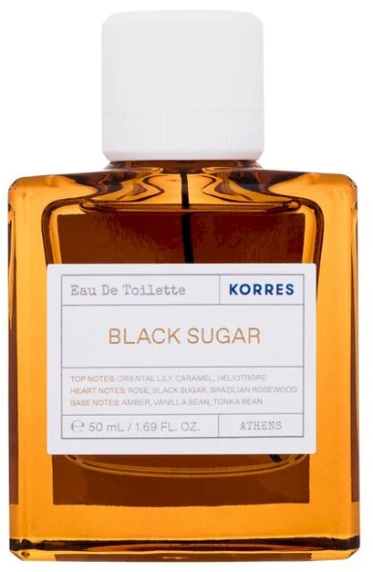 Korres Juodas Sugar EDT tualetinis vanduo Unisex, 50 ml