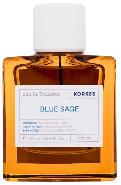 Korres Mėlyna Sage EDT tualetinis vanduo Unisex, 50 ml
